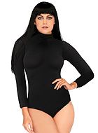 Long sleeved body, turtle neck, without pattern